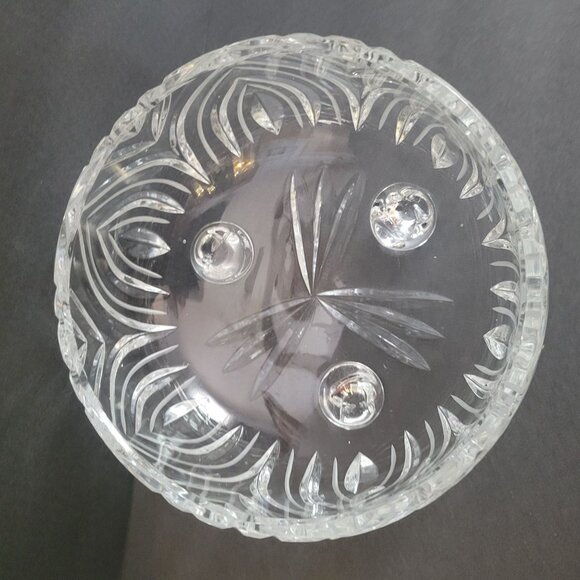 Vintage Crystal Footed Candy Dish Bowl 6" - Picture 6 of 10